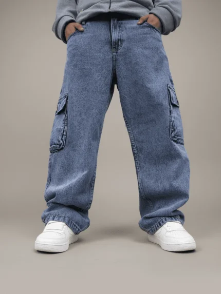 Jean Celeste Oxido Baggy Cargo | Hombre