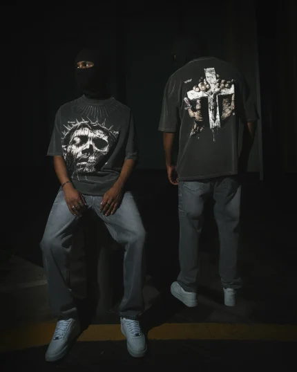 Polo Negro Crown Of ash | Hombre